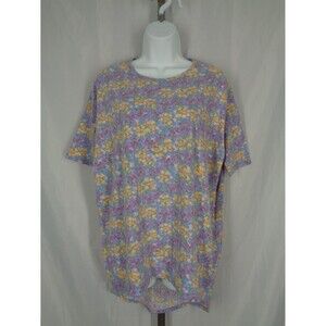 Lularoe Floral Irma Tunic Top Shirt Size XXS